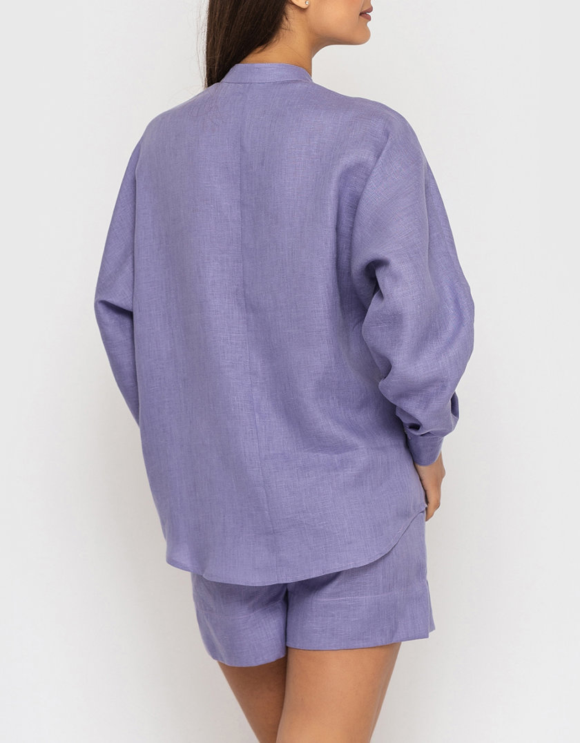 Льняная рубашка оверсайз MRND_М112-2, фото 1 - в интернет магазине KAPSULA