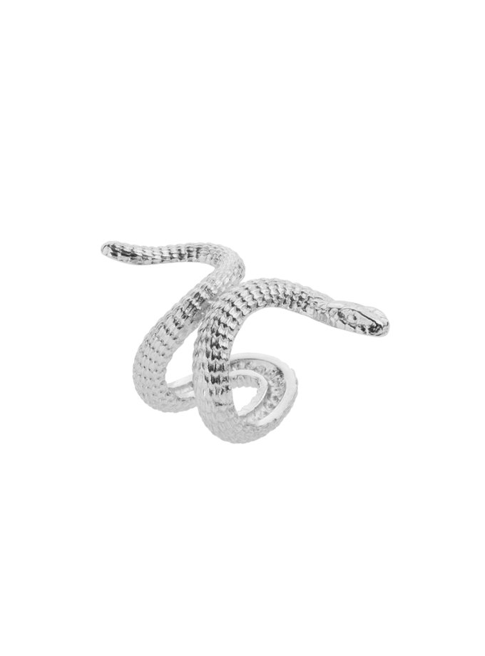 Срібний кафф в формі змії BRND_E66110050, фото 1 - в интернет магазине KAPSULA