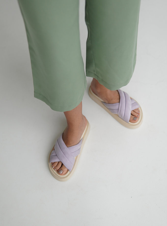 Кожаные сандали ETP_LB-37-Lavender, фото 1 - в интернет магазине KAPSULA