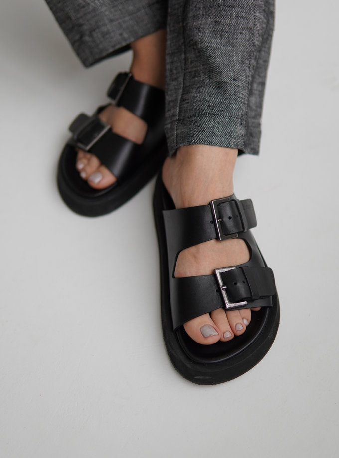Шкіряні сандалі ETP_MS17-0001-Black, фото 1 - в интернет магазине KAPSULA
