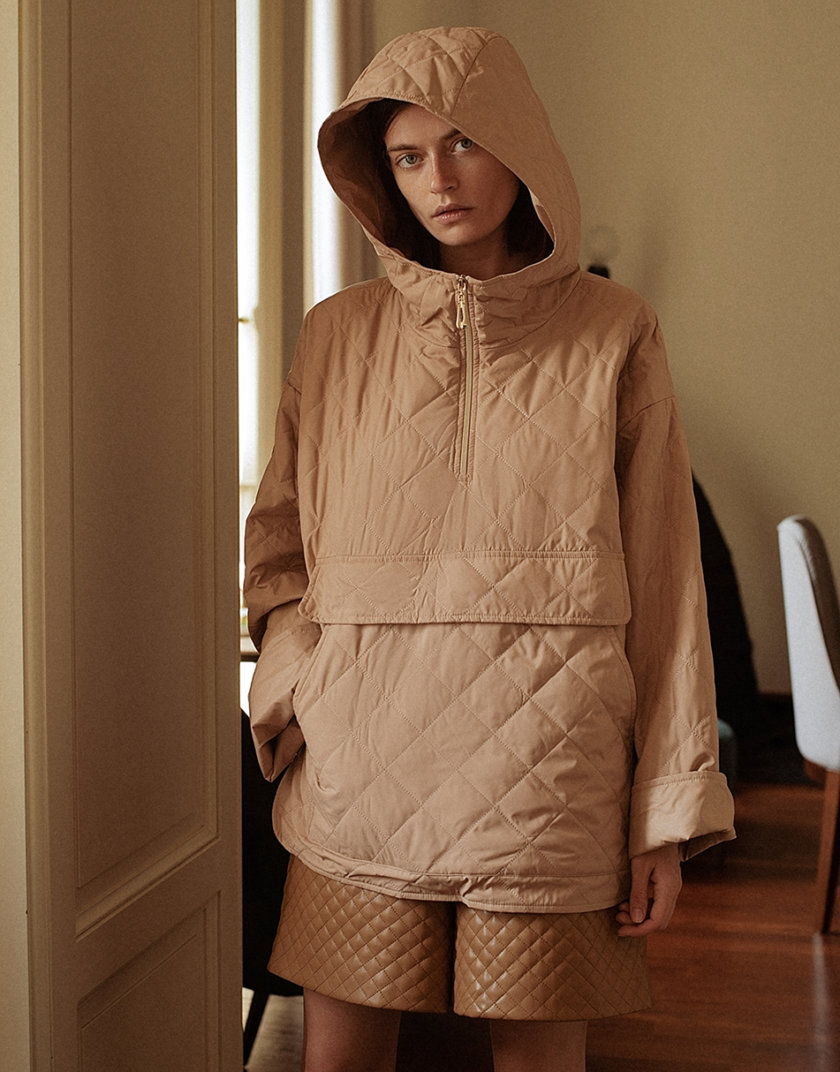 Куртка-худі бежева WNDR_fw21_plb_01, фото 1 - в интернет магазине KAPSULA