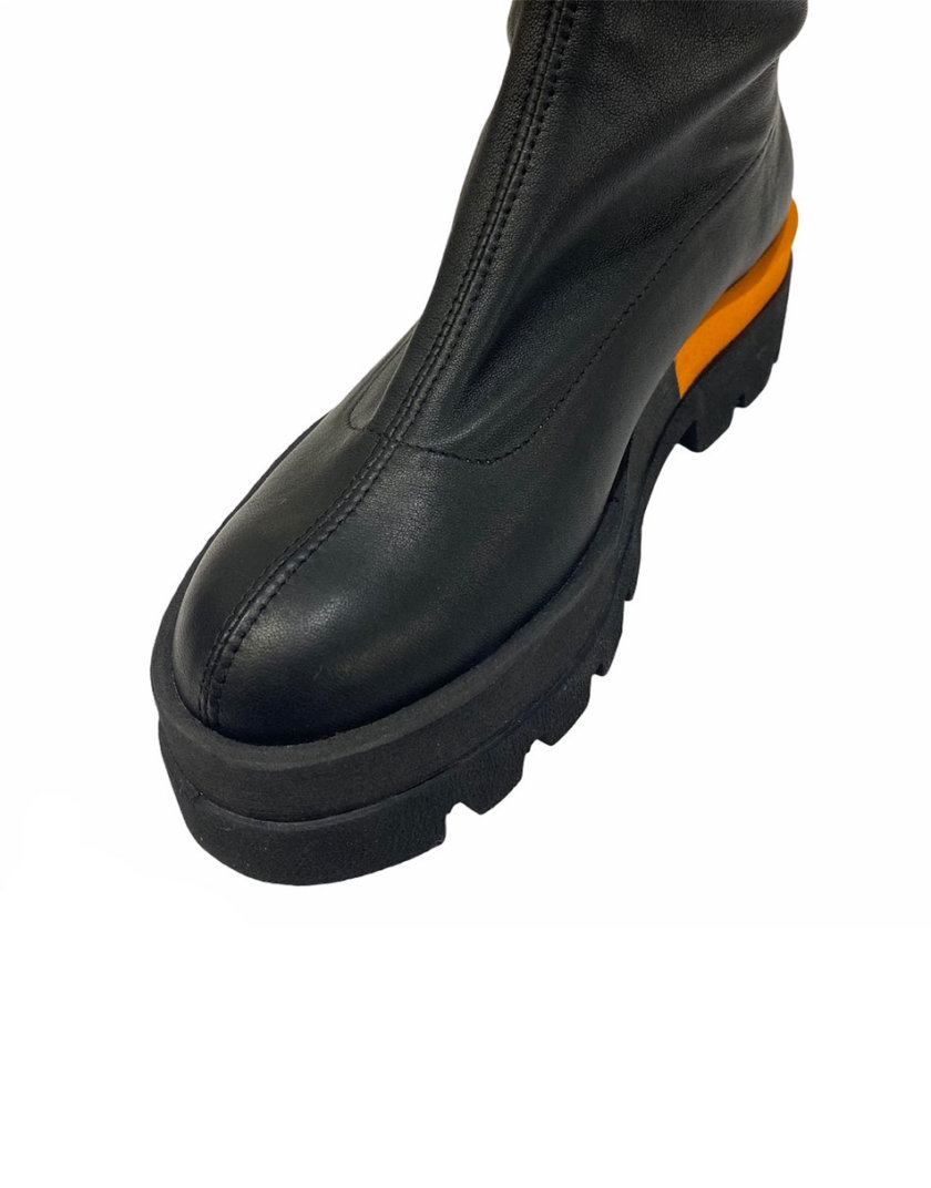 Кожаные ботинки ETP_Sky-4-Eva-orange, фото 1 - в интернет магазине KAPSULA
