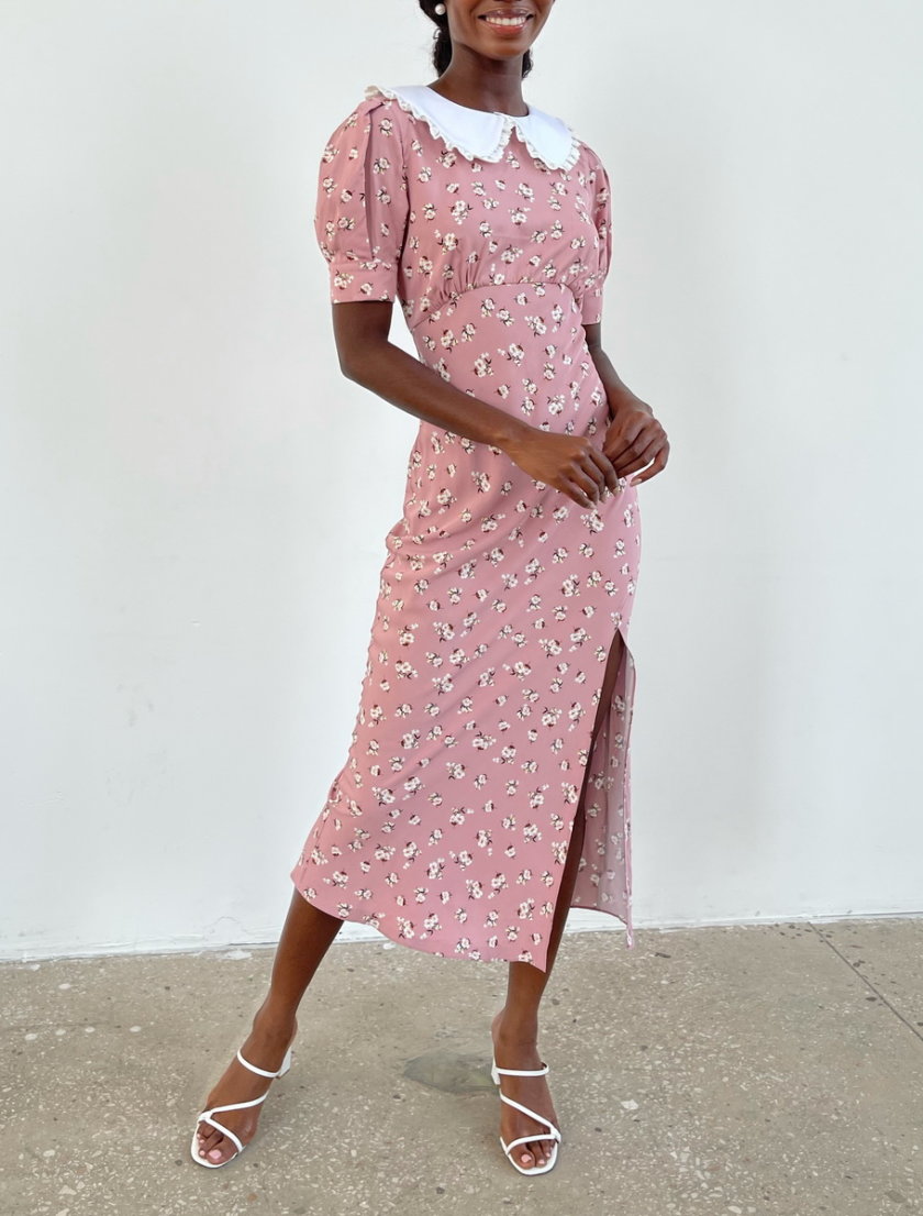 Платье Anna со съемным воротником MC_MY5421-3, фото 1 - в интернет магазине KAPSULA