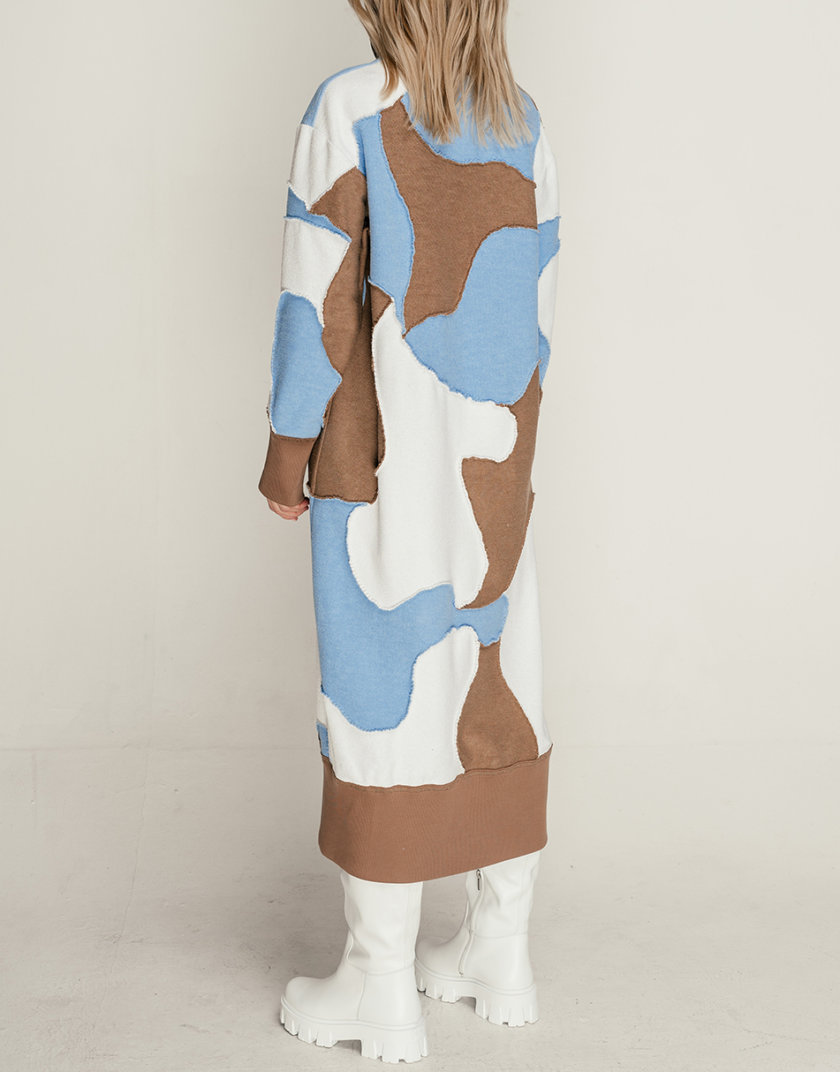 Хлопковое платье SE_SE21-Dr-Leya-WBlBg, фото 1 - в интернет магазине KAPSULA