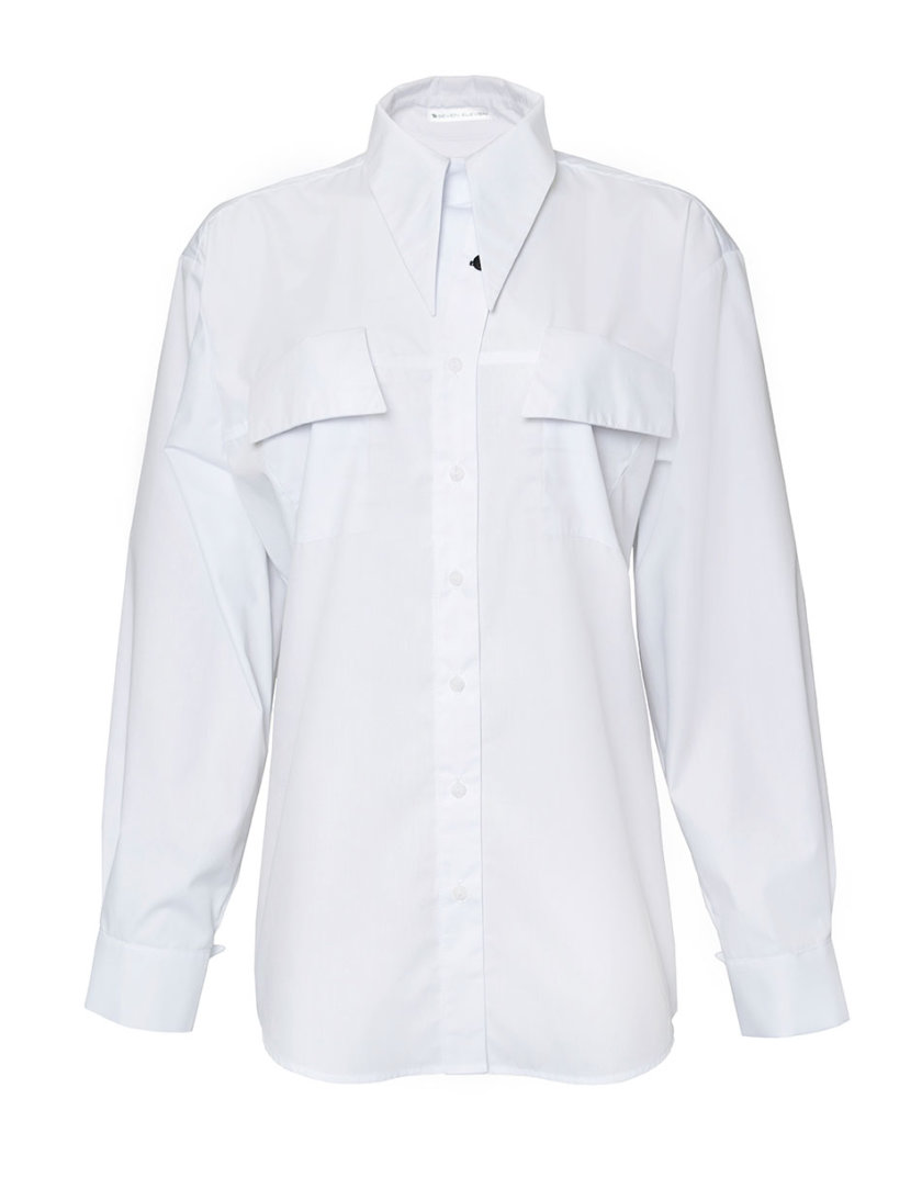 Хлопковая приталенная рубашка SE_SE21ShGunneW, фото 1 - в интернет магазине KAPSULA
