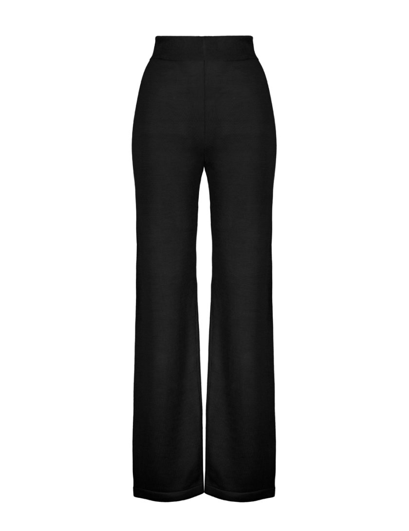 Хлопковые брюки black SYI_CS_18389-kapsula, фото 1 - в интернет магазине KAPSULA