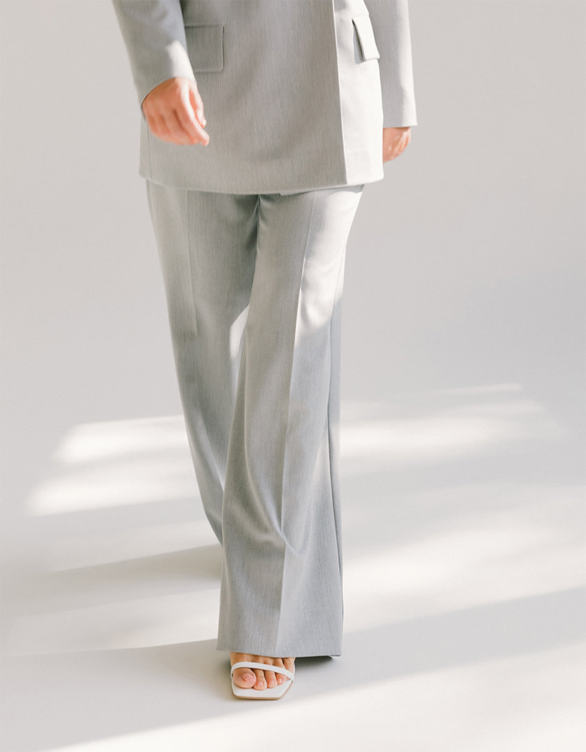 Двубортный костюм с прямыми брюками MMT_097_014а_grey, фото 1 - в интернет магазине KAPSULA