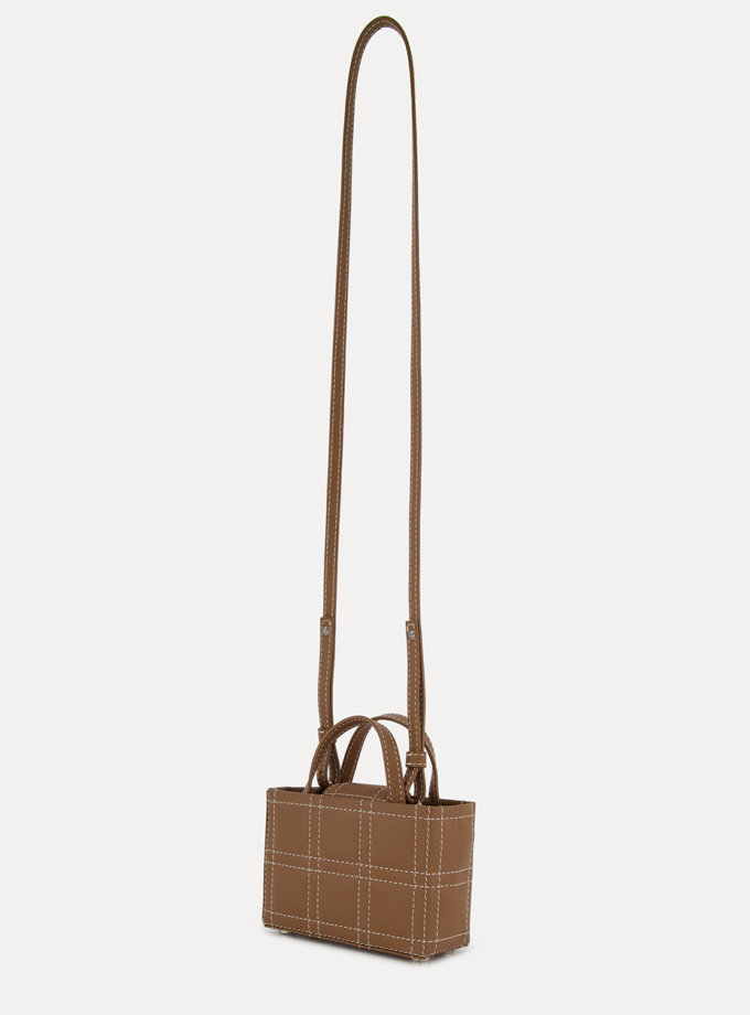 Кожаная сумка 3x2 Bag in chocolate LPR_3-2-B-chocolate, фото 1 - в интернет магазине KAPSULA