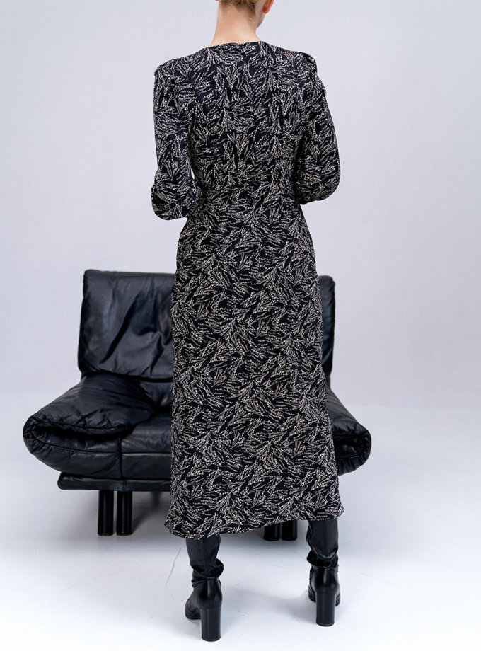 Платье Frida с рукавами-фонариками MC_MY0122-black, фото 1 - в интернет магазине KAPSULA