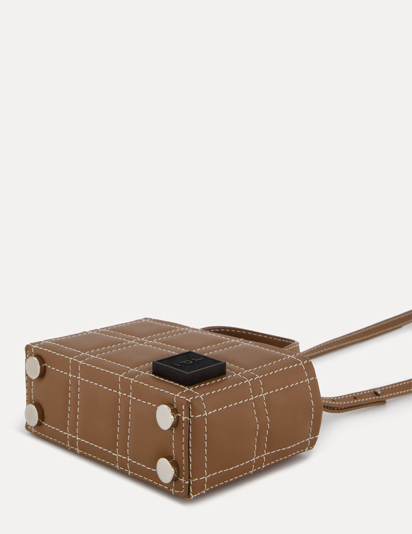 Шкіряна сумка 3x2 Bag in chocolate LPR_3-2-B-chocolate, фото 1 - в интернет магазине KAPSULA