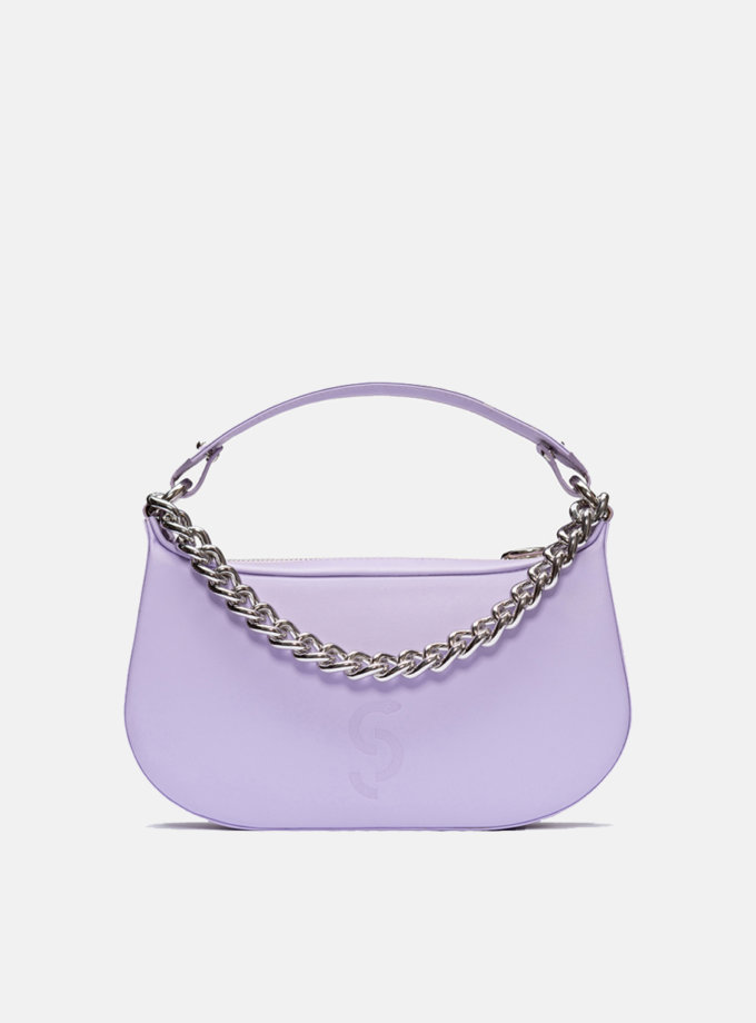 Кожаная сумка Saddle Bag in Purple SNKD_P0056S, фото 1 - в интернет магазине KAPSULA