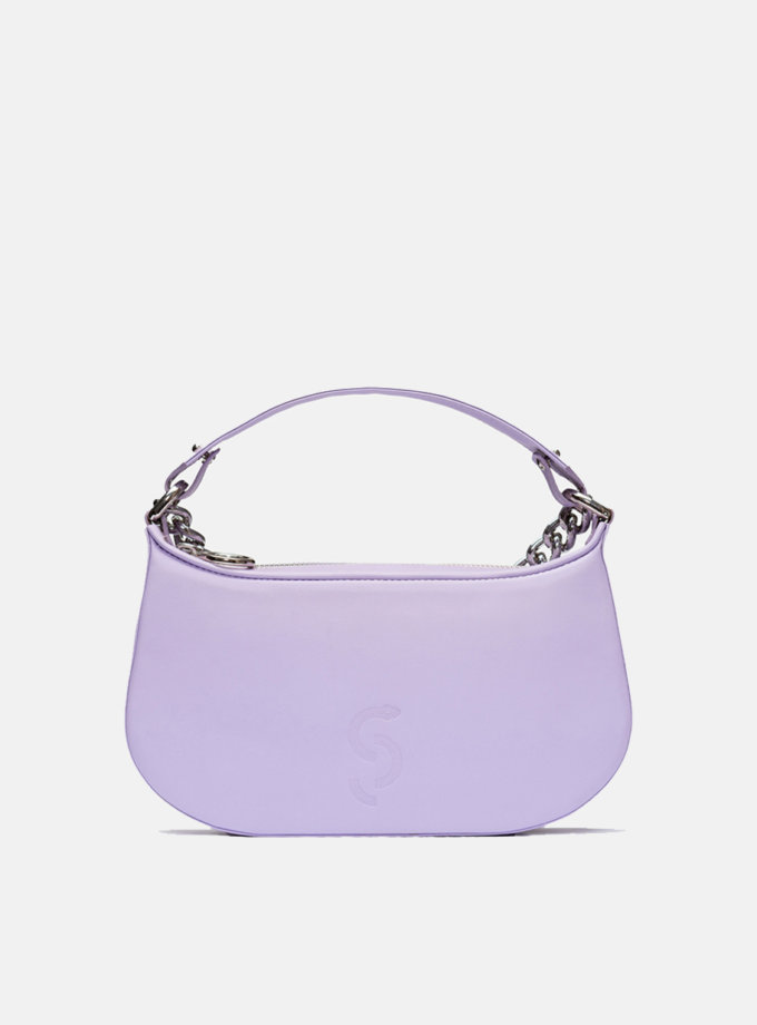 Кожаная сумка Saddle Bag in Purple SNKD_P0056S, фото 1 - в интернет магазине KAPSULA