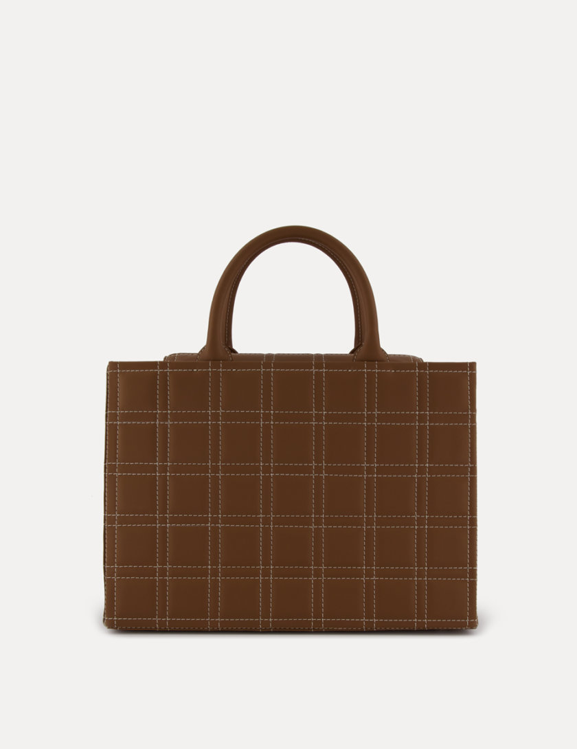 Шкіряна сумка 5x7 Bag in chocolate LPR_5-7-B, фото 1 - в интернет магазине KAPSULA