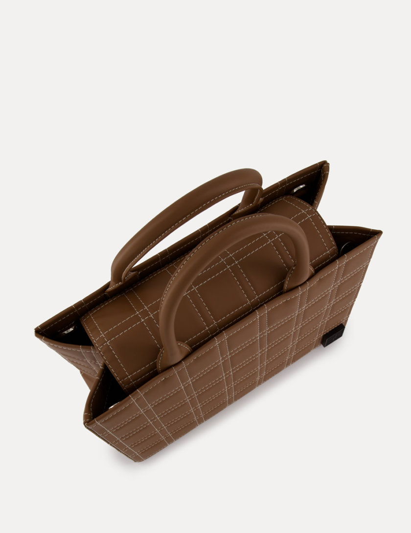 Шкіряна сумка 5x7 Bag in chocolate LPR_5-7-B, фото 1 - в интернет магазине KAPSULA