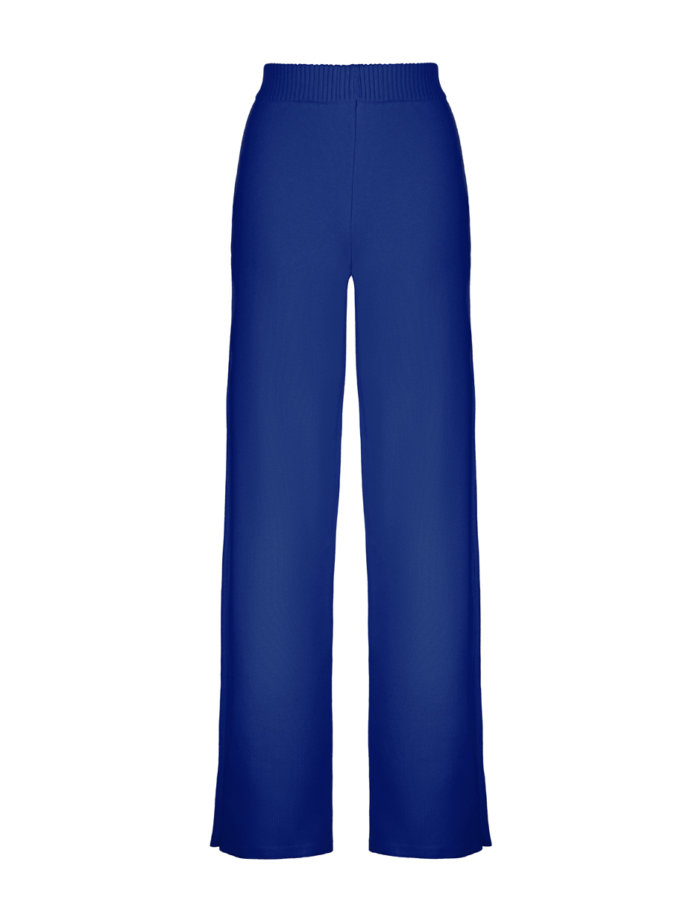 Хлопковые брюки blue SYI_CS_18393-kapsula, фото 1 - в интернет магазине KAPSULA