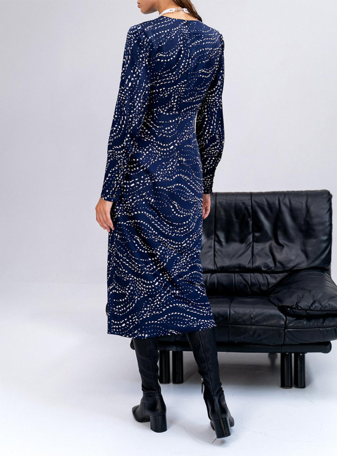 Платье Frida с рукавами-фонариками MC_MY0122-blue, фото 1 - в интернет магазине KAPSULA