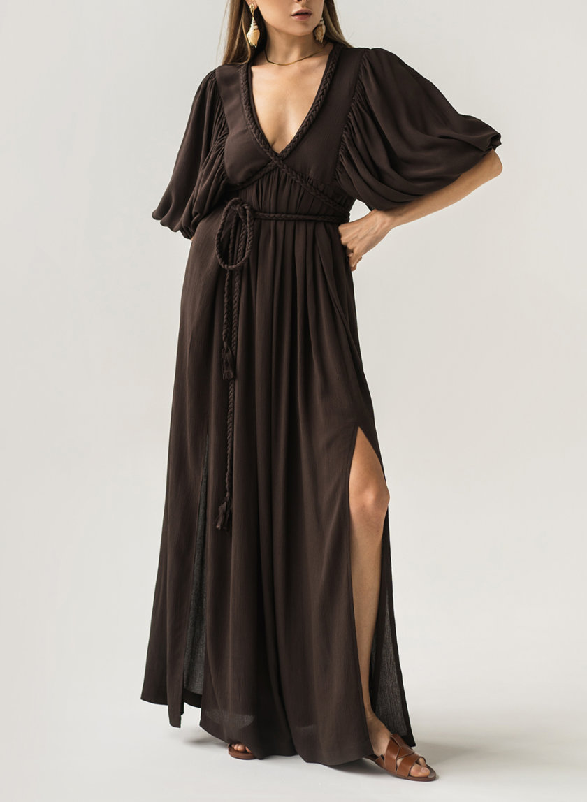 Платье с завязками KLSV_AK_FW_2021_6, фото 1 - в интернет магазине KAPSULA
