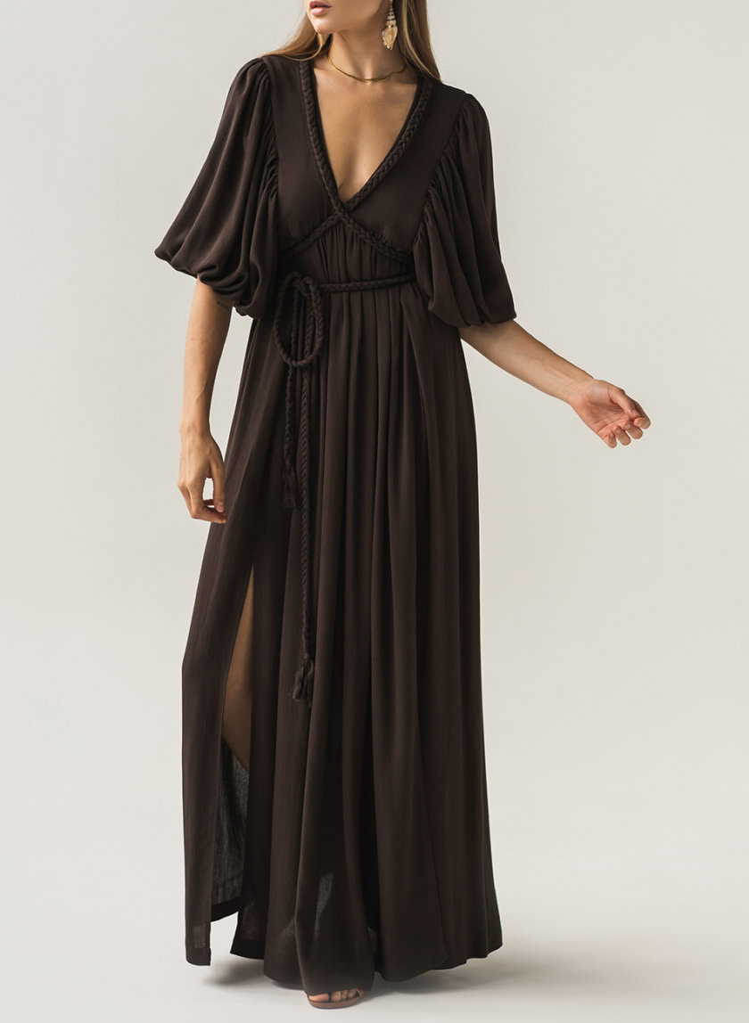 Платье с завязками KLSV_AK_FW_2021_6, фото 1 - в интернет магазине KAPSULA