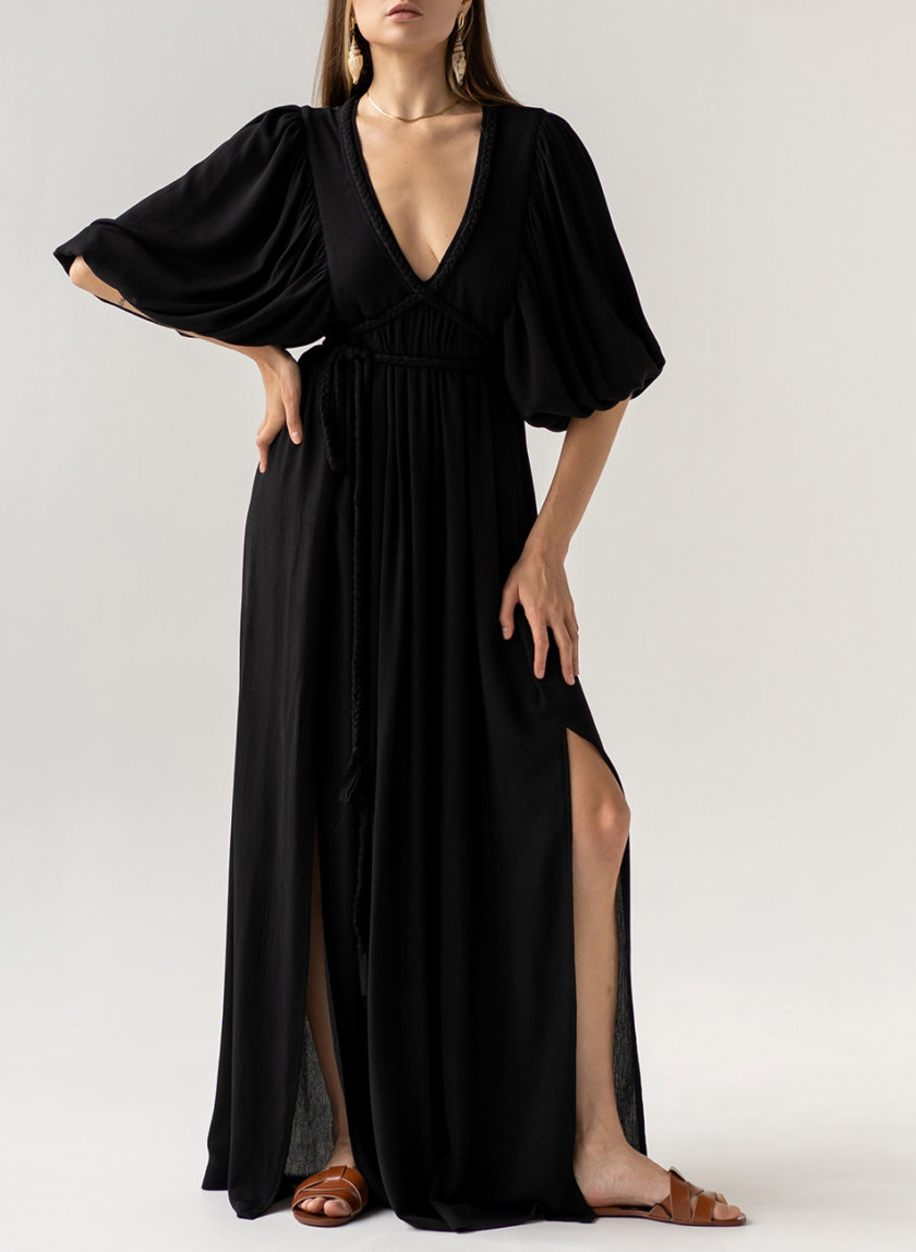 Платье с завязками KLSV_AK_FW_2021_4, фото 1 - в интернет магазине KAPSULA