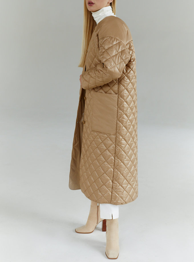 Стеганное пальто STR_L20F0530542, фото 1 - в интернет магазине KAPSULA