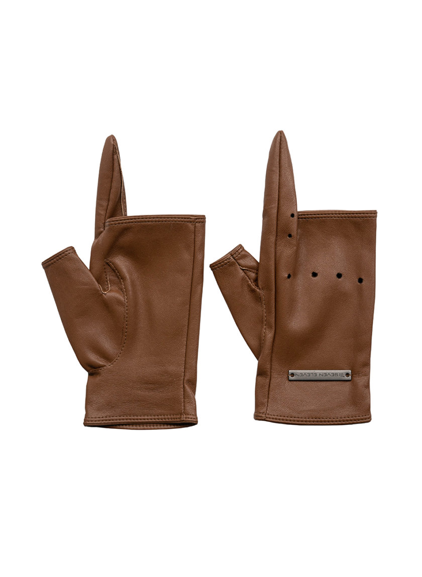 Перчатки без пальцев Myrta SE_SE21-Gl-Myrta-Br, фото 1 - в интернет магазине KAPSULA