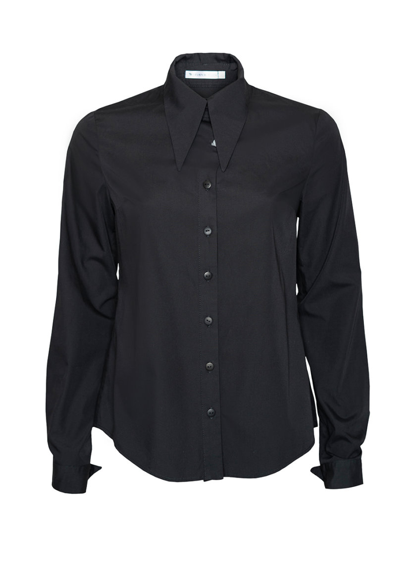 Хлопковая приталенная рубашка SE_SE21ShGunneB, фото 1 - в интернет магазине KAPSULA
