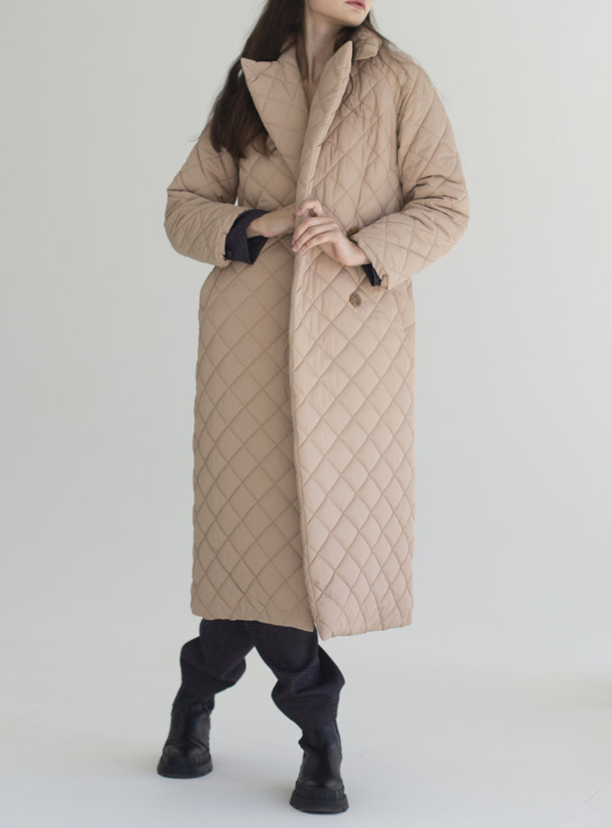 Пальто стьобане Vichy VVT_2452, фото 1 - в интернет магазине KAPSULA