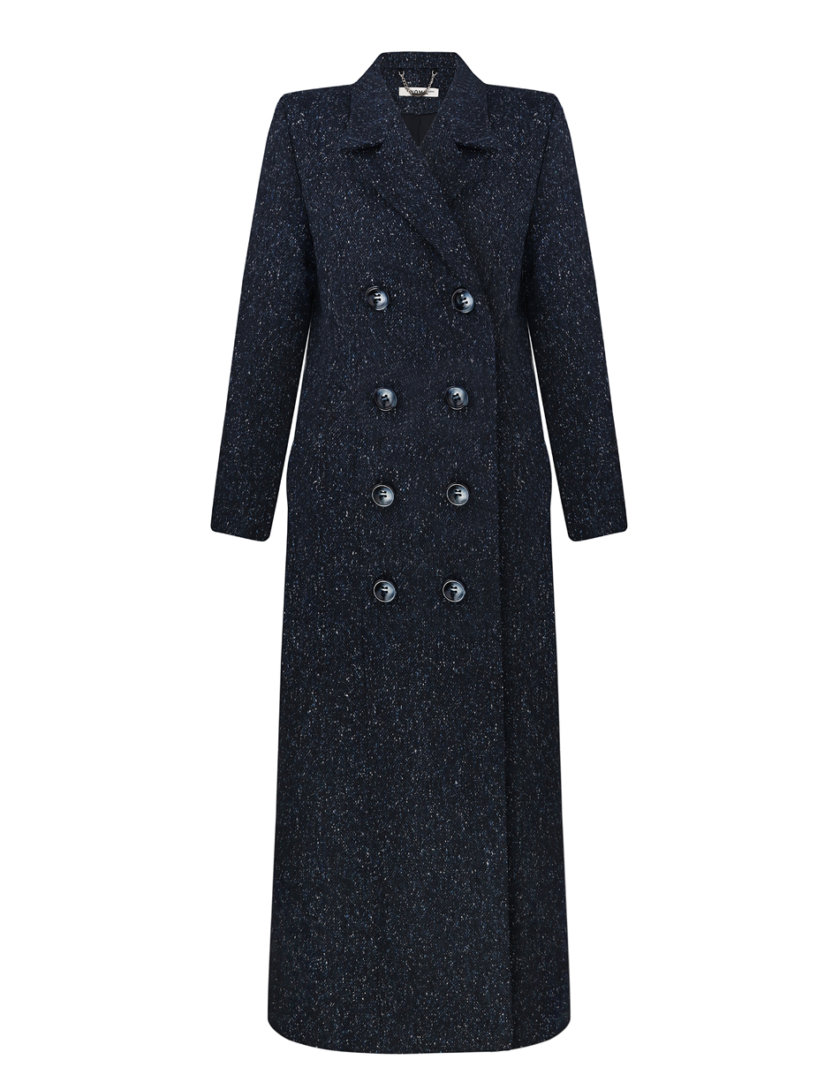 Пальто двубортное из шерсти NOMA_172021, фото 1 - в интернет магазине KAPSULA