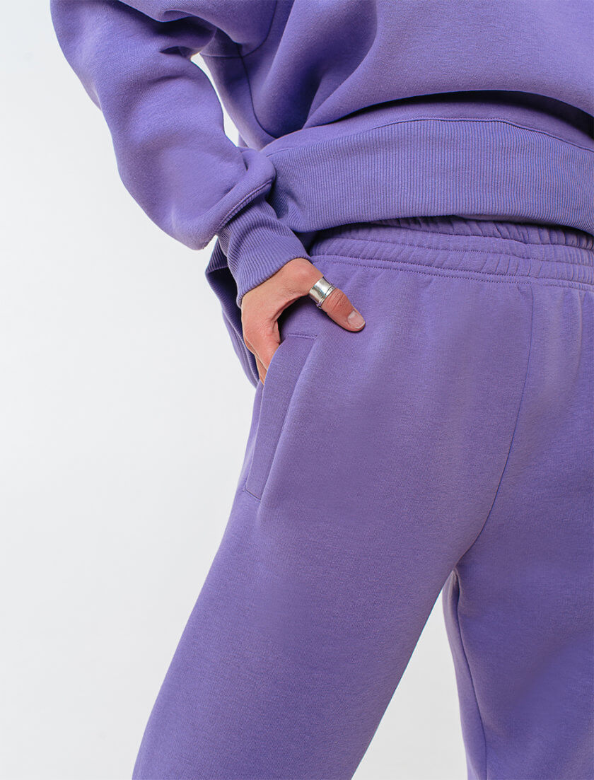 Утепленный брюки-джоггеры из хлопка MGN_1943PL, фото 1 - в интернет магазине KAPSULA
