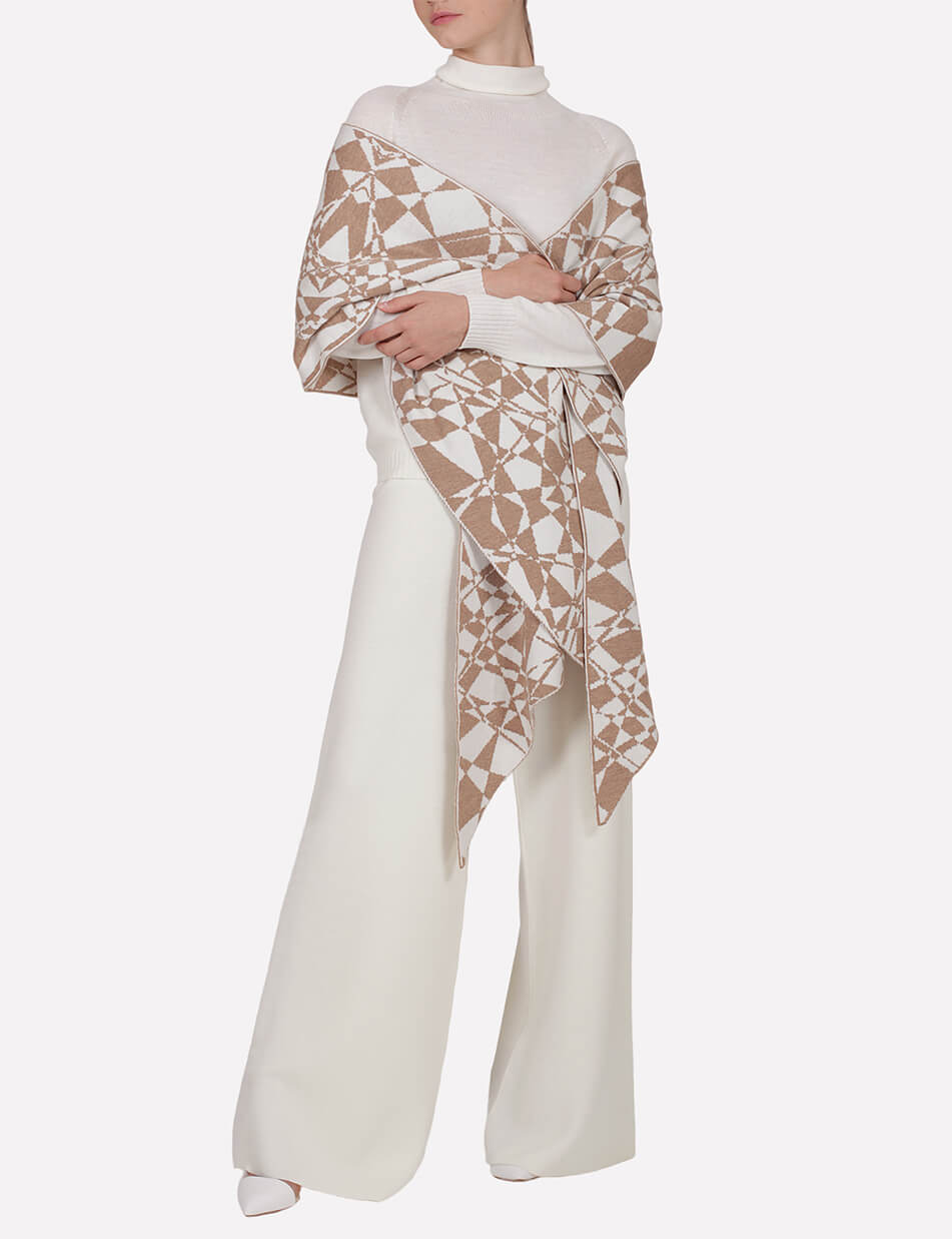 Жакардовий шарф із вовни JND_21-010908-beige-kapsula, фото 1 Жакардовий шарф із вовни JND_21-010908-beige-kapsula, фото 1 - в интернет магазине KAPSULA