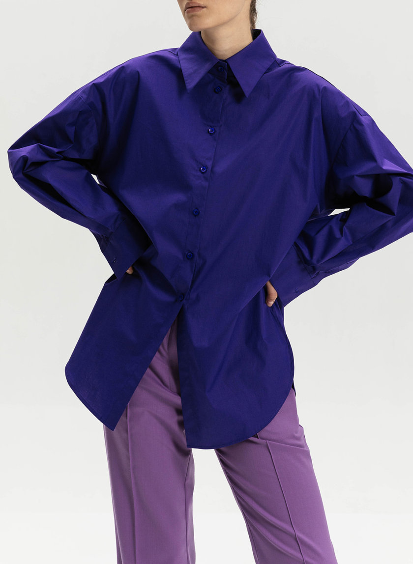 Бавовняна сорочка oversize SHKO_21005008, фото 1 - в интернет магазине KAPSULA