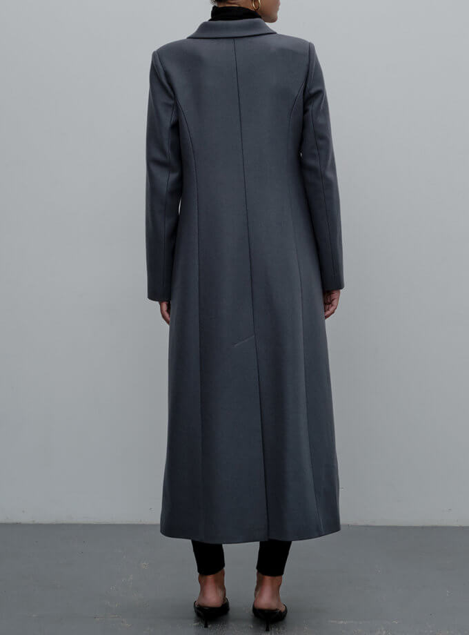 Пальто двубортное из шерсти NOMA_232021, фото 1 - в интернет магазине KAPSULA