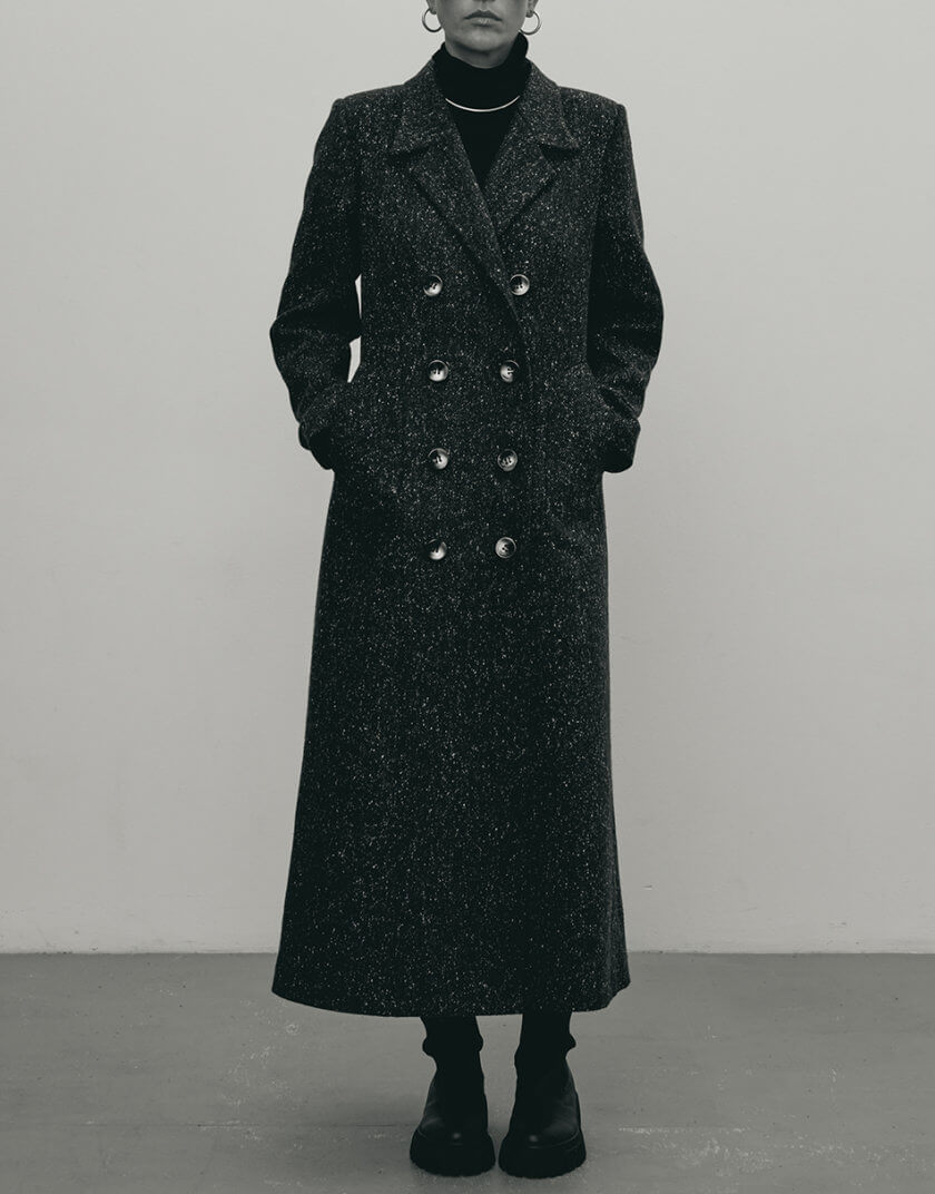 Пальто двубортное из шерсти NOMA_172021, фото 1 - в интернет магазине KAPSULA