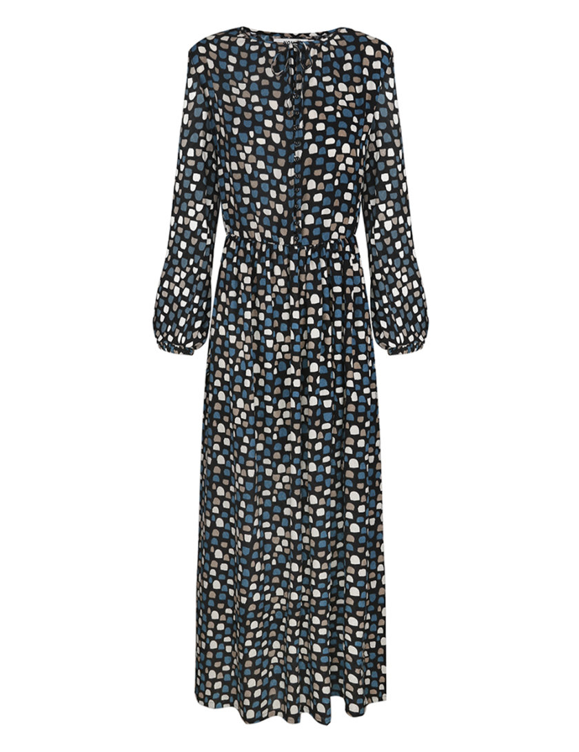 Платье макси с кулисой на талии NOMA_82021, фото 1 - в интернет магазине KAPSULA