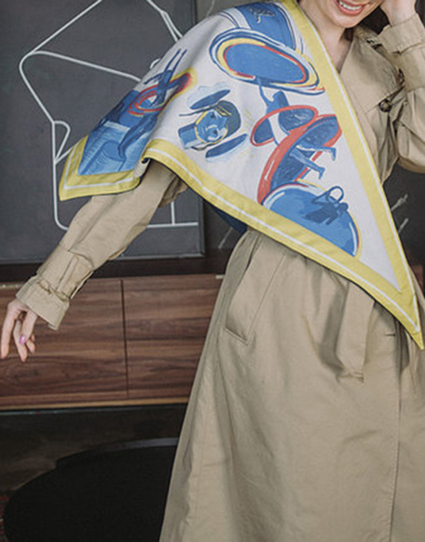 Утеплена хустка Sophia NST_SP2, фото 1 - в интернет магазине KAPSULA