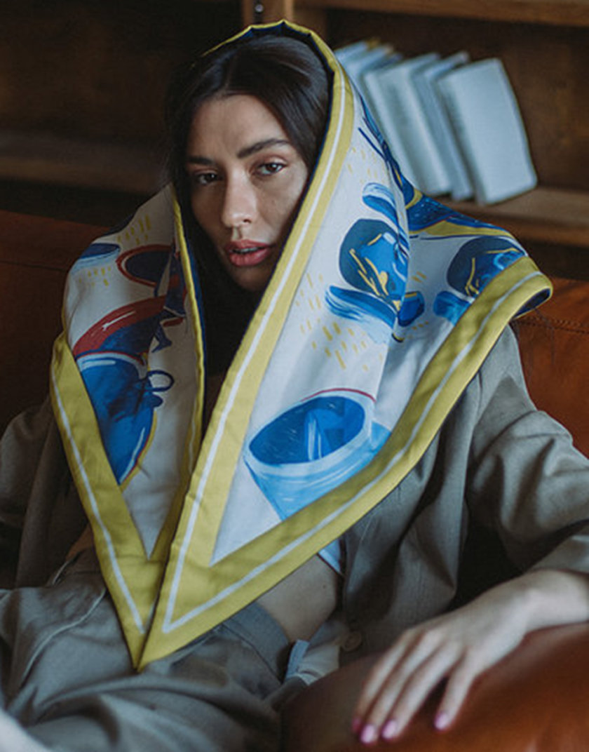 Утеплена хустка Sophia NST_SP2, фото 1 - в интернет магазине KAPSULA