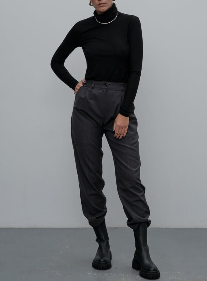 Прямые брюки из шерсти NOMA_12021, фото 1 - в интернет магазине KAPSULA