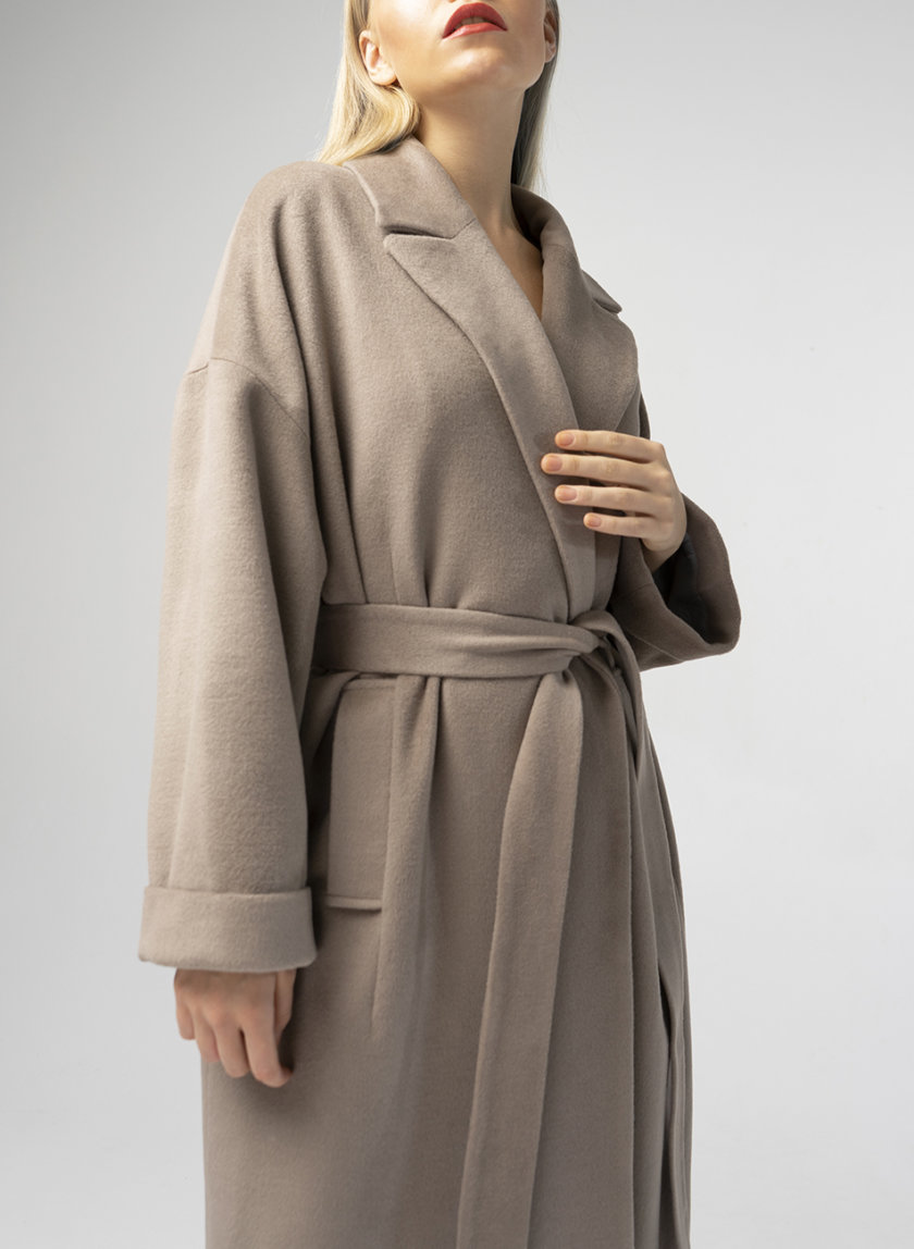 Объемное пальто из шерсти BEAVR_BA_F21_101, фото 1 - в интернет магазине KAPSULA