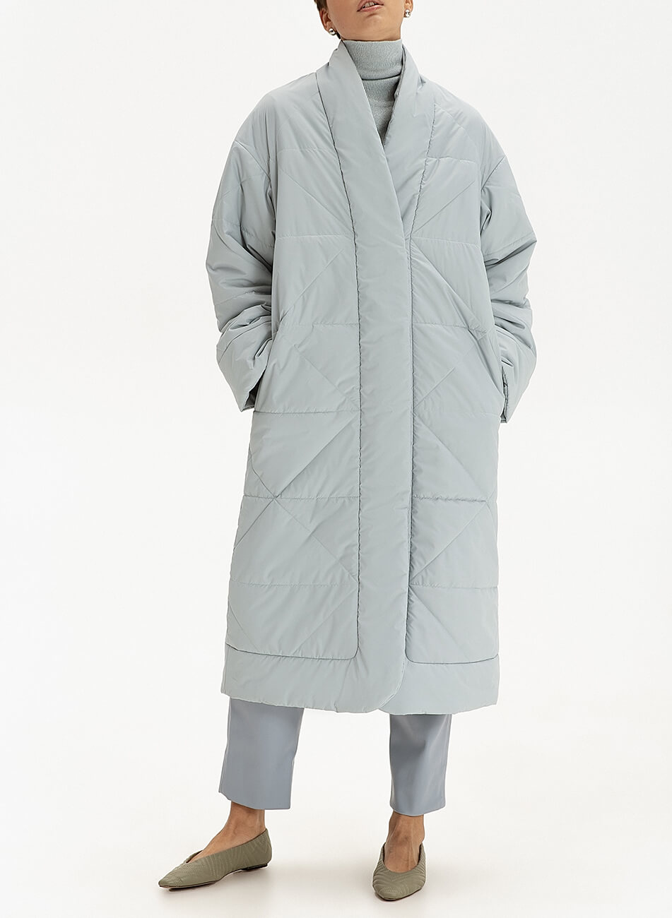 Прямий пуховик-кімоно Blue-gray WNDR_fw21_fw22_plbl_05, фото 1 Прямий пуховик-кімоно Blue-gray WNDR_fw21_fw22_plbl_05, фото 1 - в интернет магазине KAPSULA