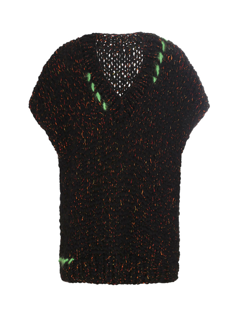 Вязанный свитер-жилетка SAYYA_FW1222, фото 1 - в интернет магазине KAPSULA