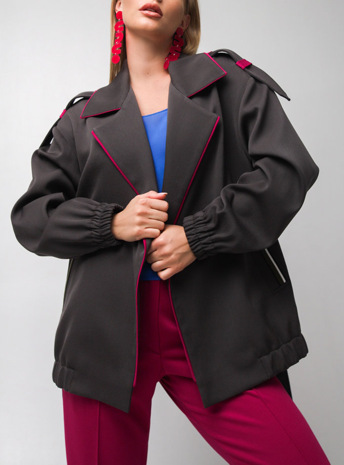 Куртка-косуха из хлопка TBC_FW2021_khaki, фото 1 - в интернет магазине KAPSULA
