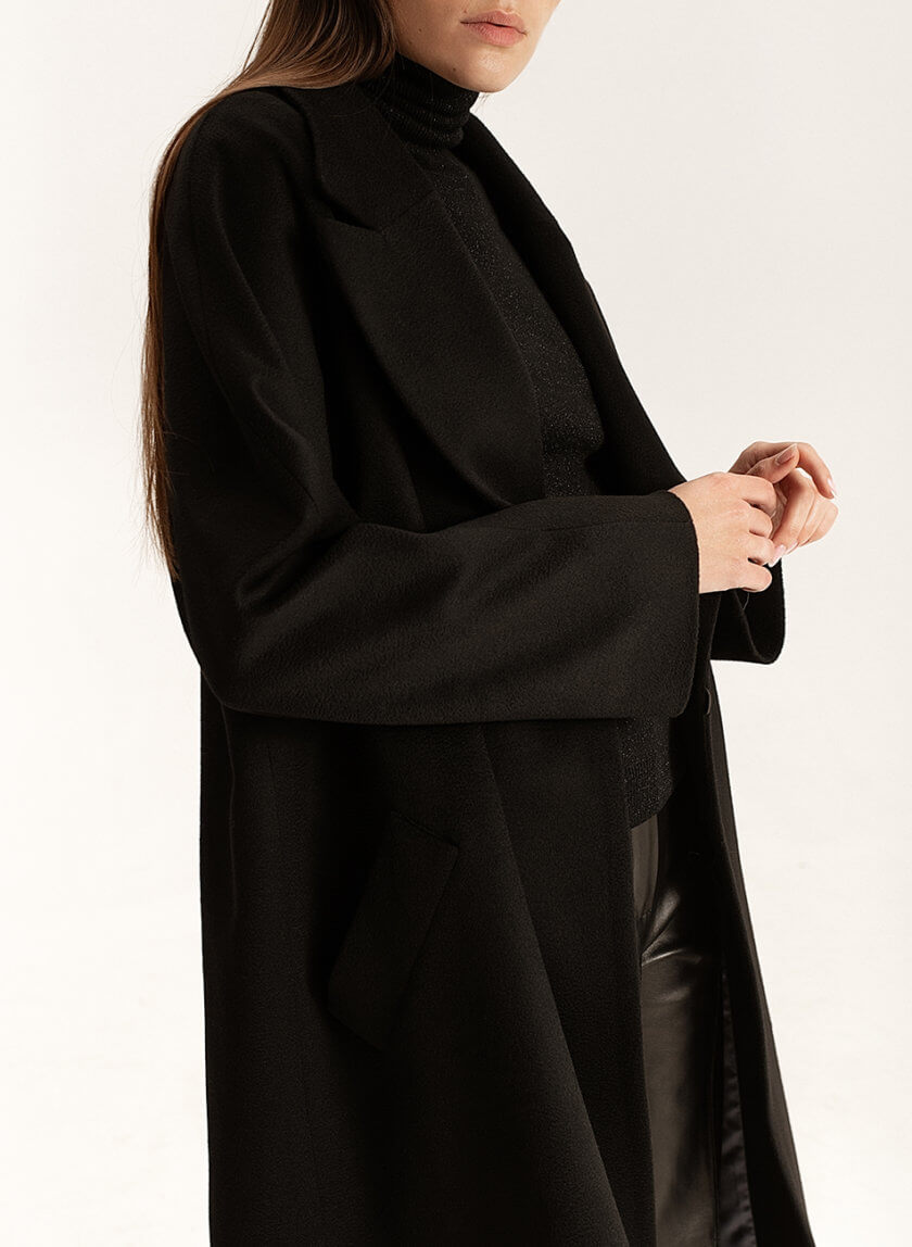 Кашемировое пальто Black WNDR_fw21_Fw2122_black, фото 1 - в интернет магазине KAPSULA