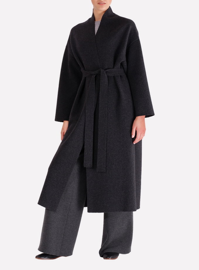 Вязаное пальто из мериносовой шерсти JND_16-012003, фото 1 - в интернет магазине KAPSULA