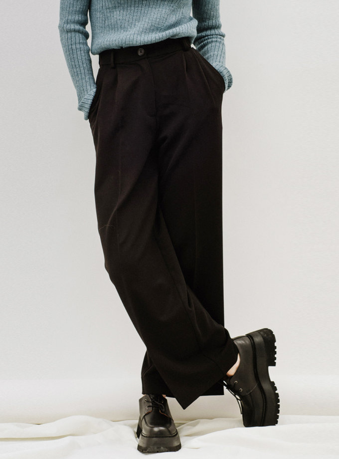 Широкие брюки палаццо MNTK_MTF2117, фото 1 - в интернет магазине KAPSULA