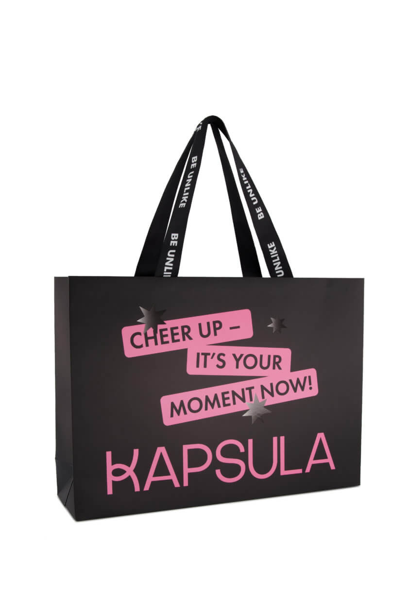 Подарунковий пакет 35х25х10см gift_wrap_kapsula, фото 1 - в интернет магазине KAPSULA