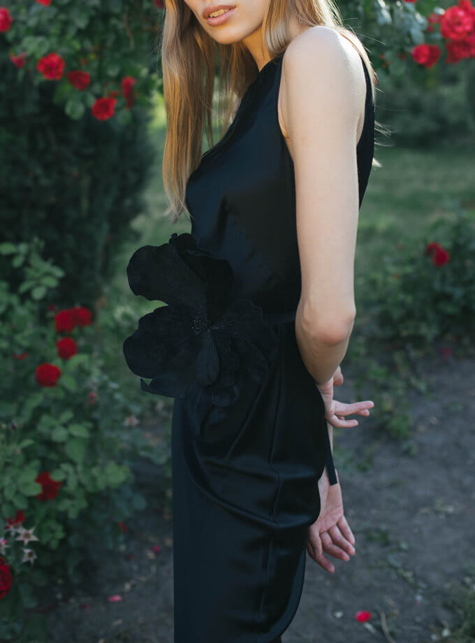 Шелковое платье миди PURE_PO_FW21-22_1, фото 1 - в интернет магазине KAPSULA