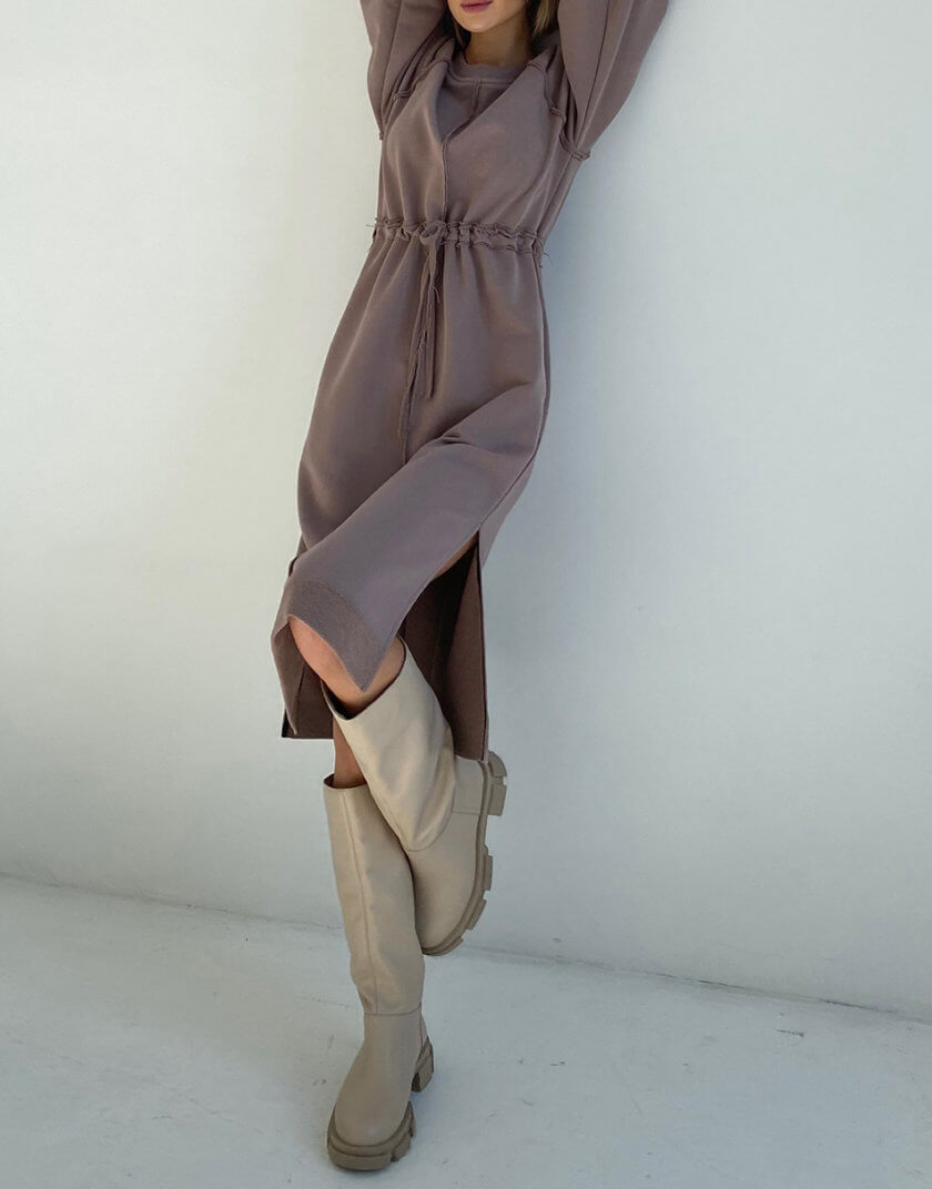 Платье с разрезами по бокам MRND_М202-2, фото 1 - в интернет магазине KAPSULA