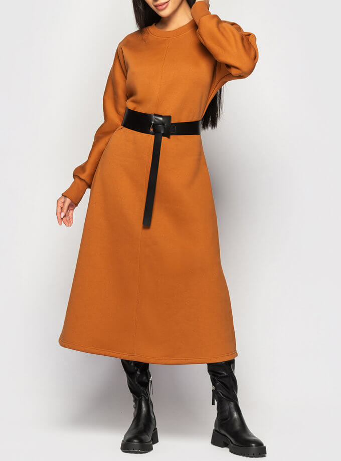 Теплое платье миди MRND_М219-1, фото 1 - в интернет магазине KAPSULA