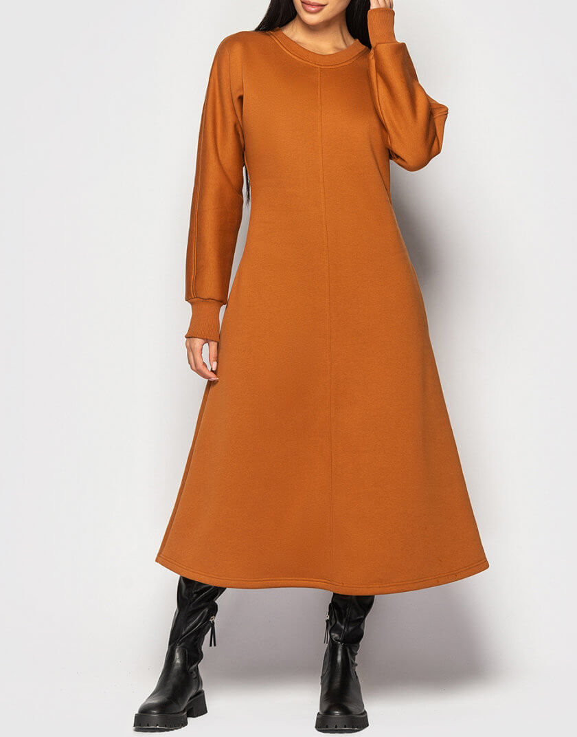 Тепла сукня міді MRND_М219-1, фото 1 - в интернет магазине KAPSULA