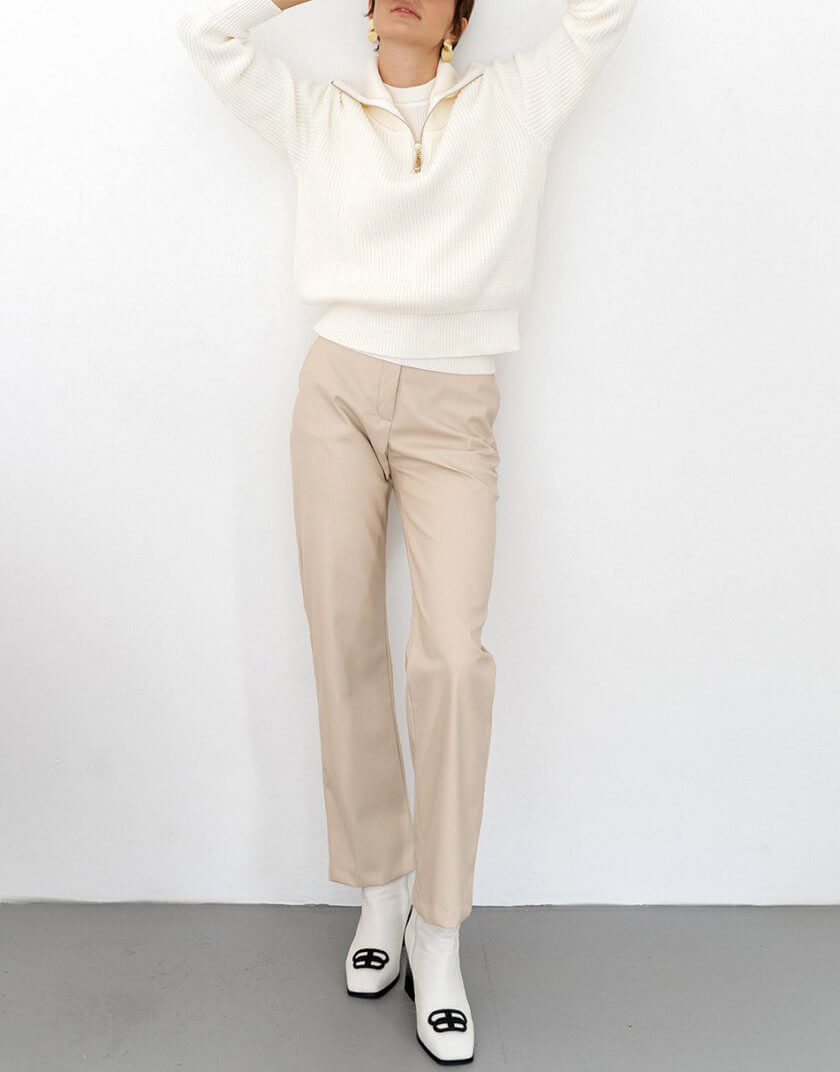 Кожаные брюки Fiori MC_MY2022, фото 1 - в интернет магазине KAPSULA